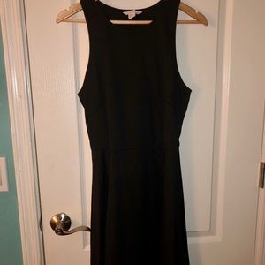 Black midi tank dress
